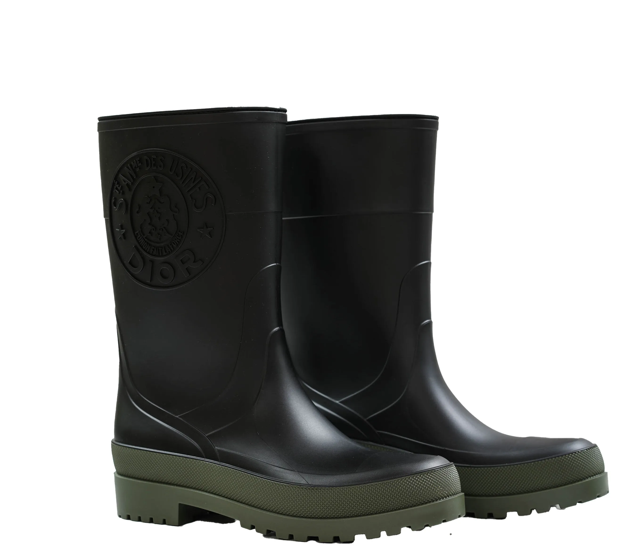 Christian Dior Black & Green Long Boot KCI882 - 30% OFF