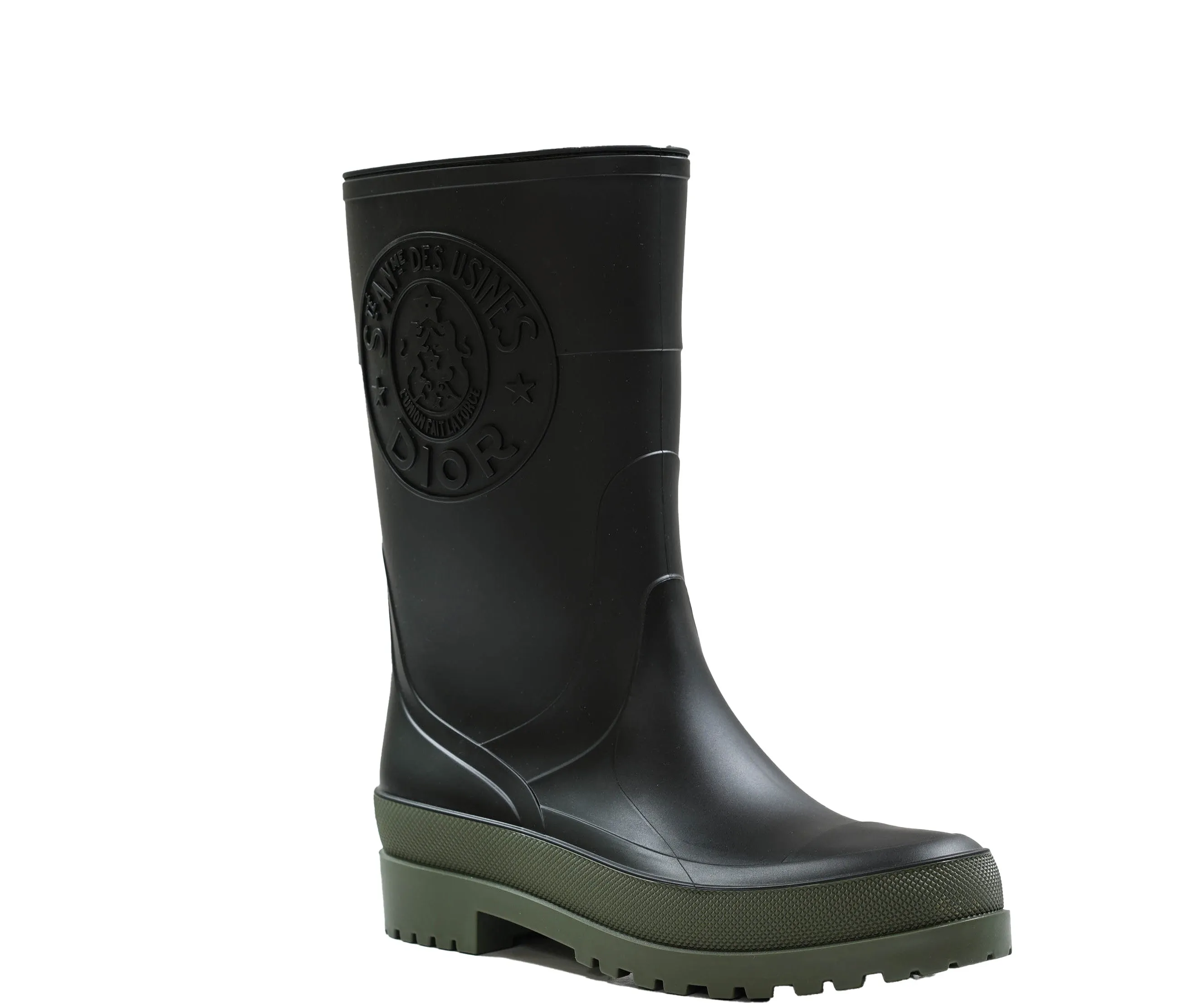 Christian Dior Black & Green Long Boot KCI882 - 30% OFF