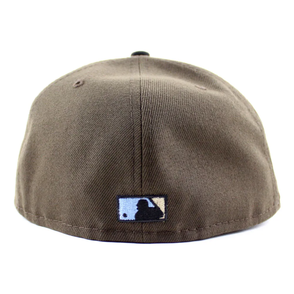 Cincinnati Reds 1970 All Star Game New Era 59Fifty Fitted Hat (GITD Walnut Black Sky Blue Under Brim)
