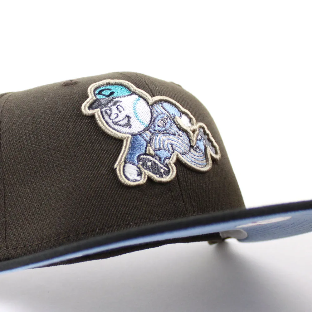 Cincinnati Reds 1970 All Star Game New Era 59Fifty Fitted Hat (GITD Walnut Black Sky Blue Under Brim)