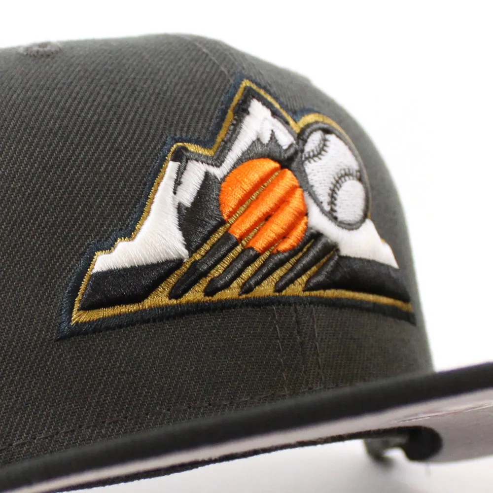 Colorado Rockies 10th Anniversary New Era 59Fifty Fitted Hat (GITD Pewter Black Gray Under Brim)