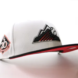 Colorado Rockies 20th Anniversary New Era 59Fifty Fitted Hat (GITD White Black INFRARED Under Brim)