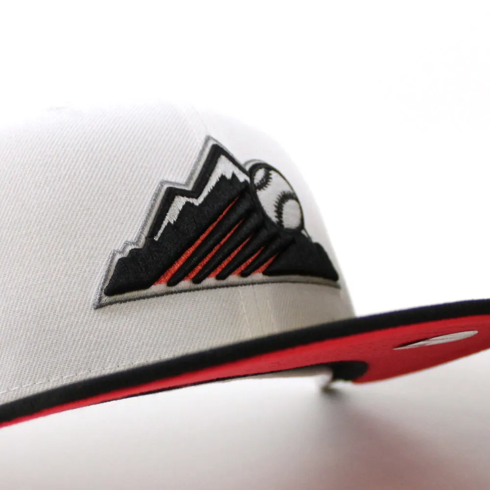Colorado Rockies 20th Anniversary New Era 59Fifty Fitted Hat (GITD White Black INFRARED Under Brim)