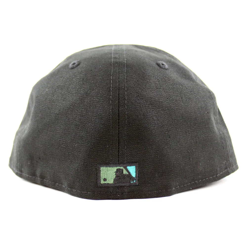 Colorado Rockies 25th Anniversary New Era 59Fifty Fitted Hat (GITD Black Mountain Green Teal Under Brim)