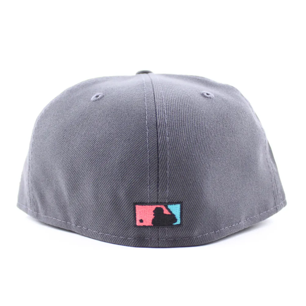 Colorado Rockies 25th Anniversary New Era 59Fifty Fitted Hat (GITD Gray Turquoise Under Brim)