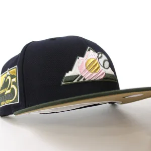 Colorado Rockies 25th Anniversary New Era 59Fifty Fitted Hat (GITD Navy Dark Seaweed Khaki Under Brim)