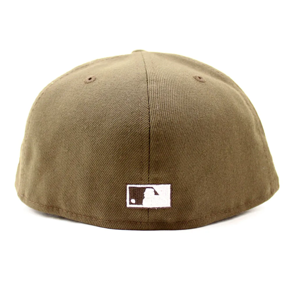 Colorado Rockies 25th Anniversary New Era 59Fifty Fitted Hat (GITD Walnut Pink Under Brim)