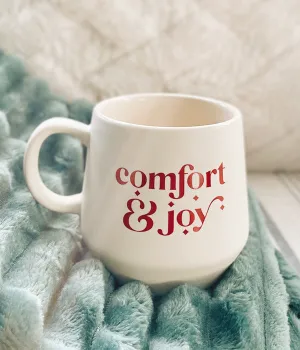 Comfort & Joy –  White Christmas Mug