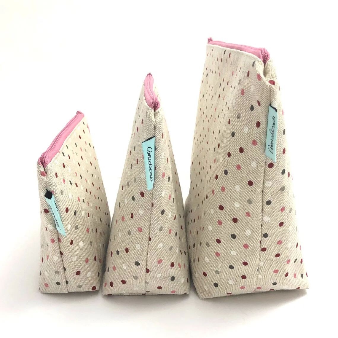 Cosmetic Bag Large In Various Fabrics