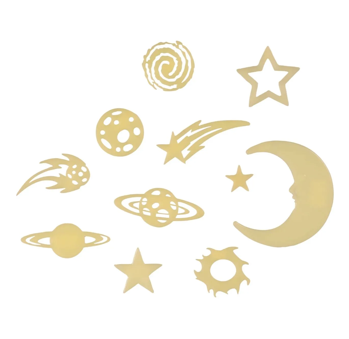 Cosmic Glow Stars Stickers