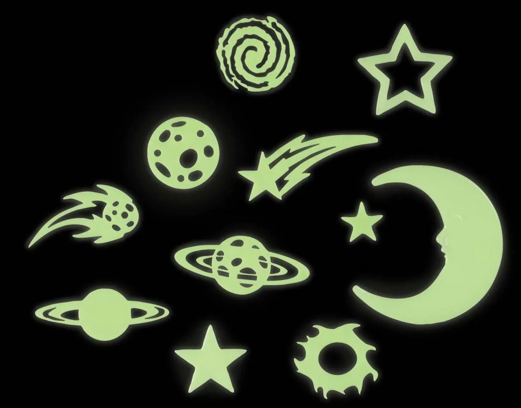 Cosmic Glow Stars Stickers