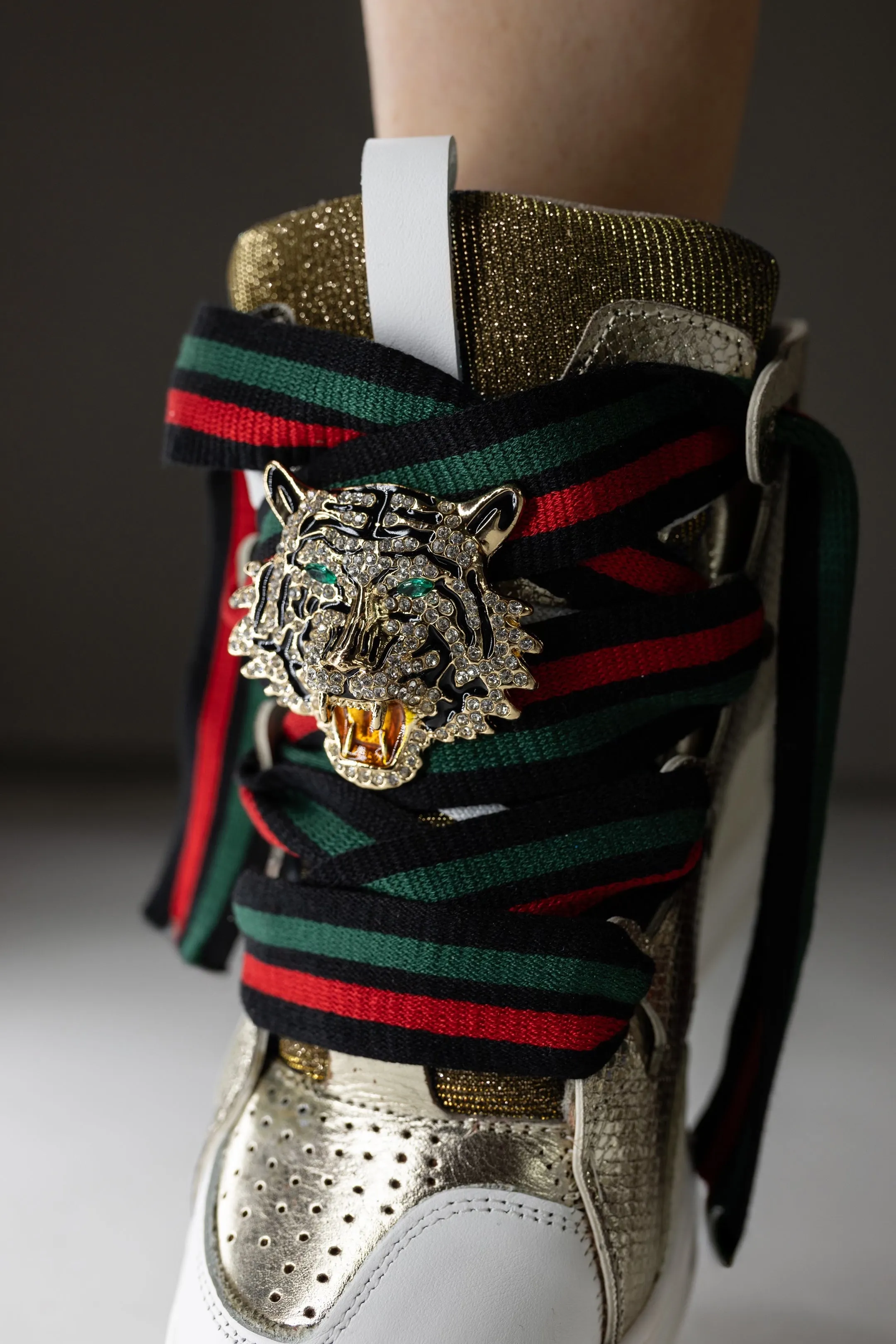 COURAGEOUS GOLD Tiger Wedge Sneaker