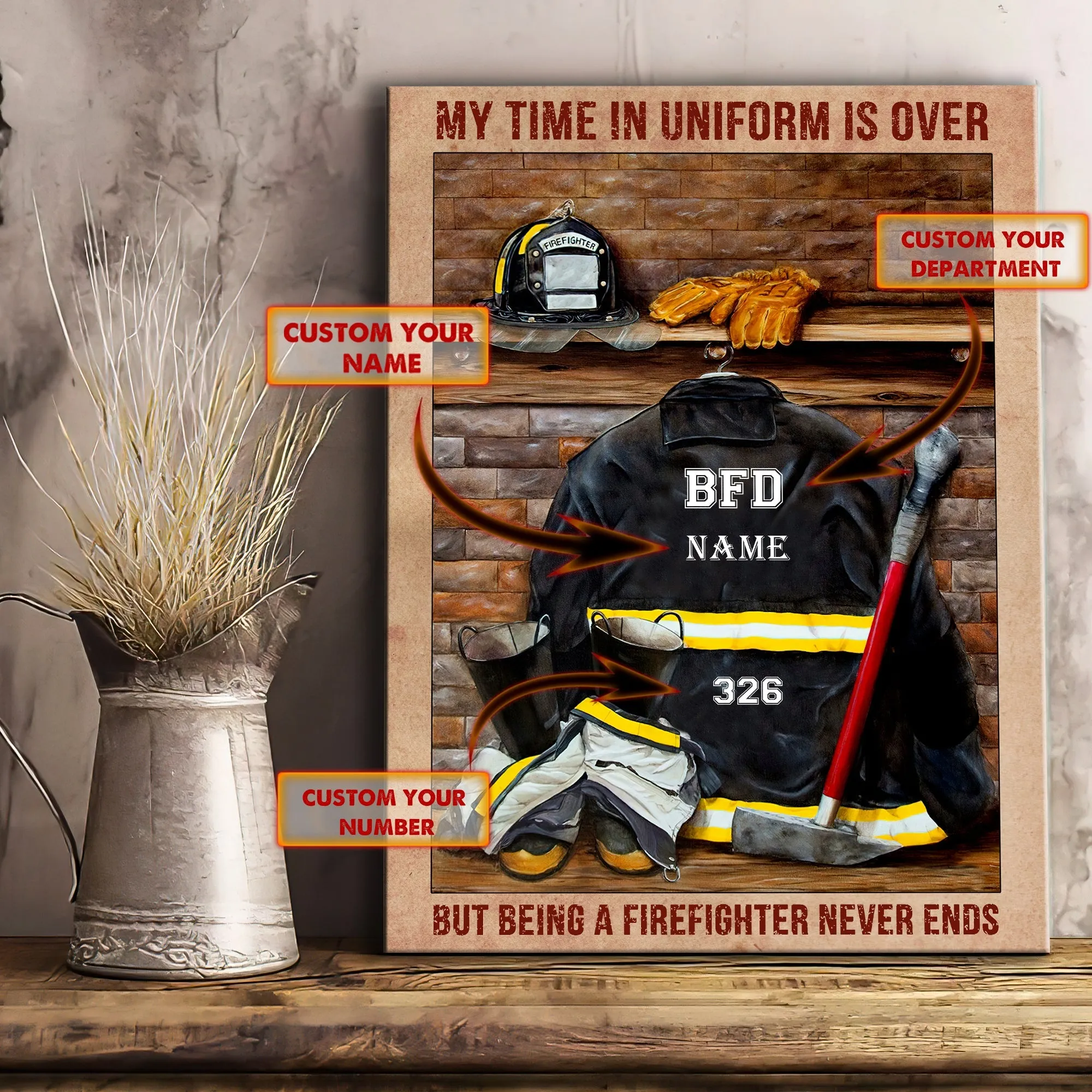 Custom Canvas - Firefighter