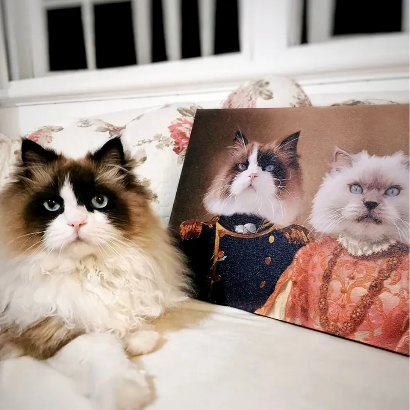 Custom Two Pets Canvas
