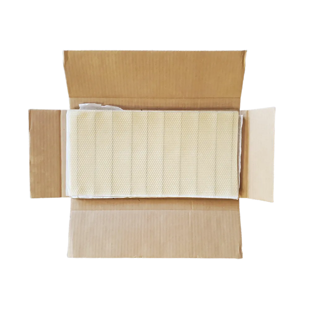 Deep Beeswax Foundation - Wired With Hooks - 8 3/8-inch