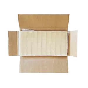 Deep Beeswax Foundation - Wired With Hooks - 8 3/8-inch