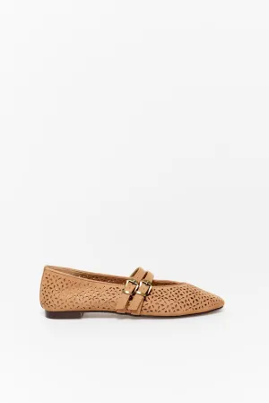 Die Cut Espadrilles - Camel