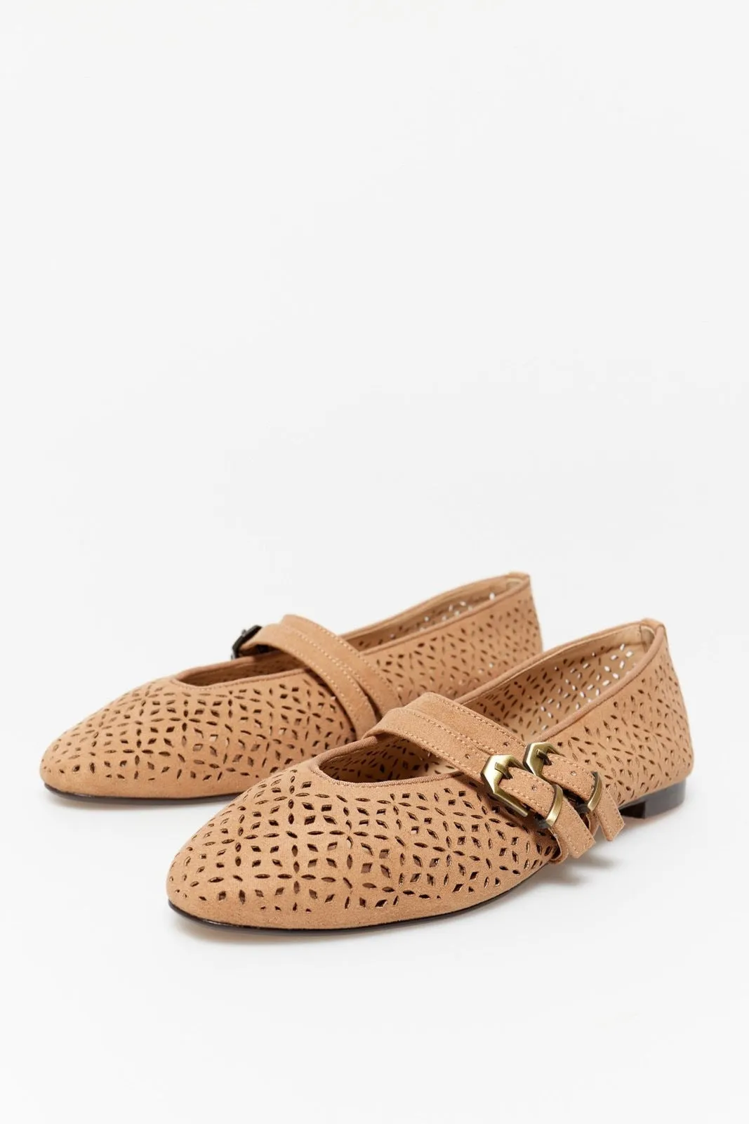 Die Cut Espadrilles - Camel