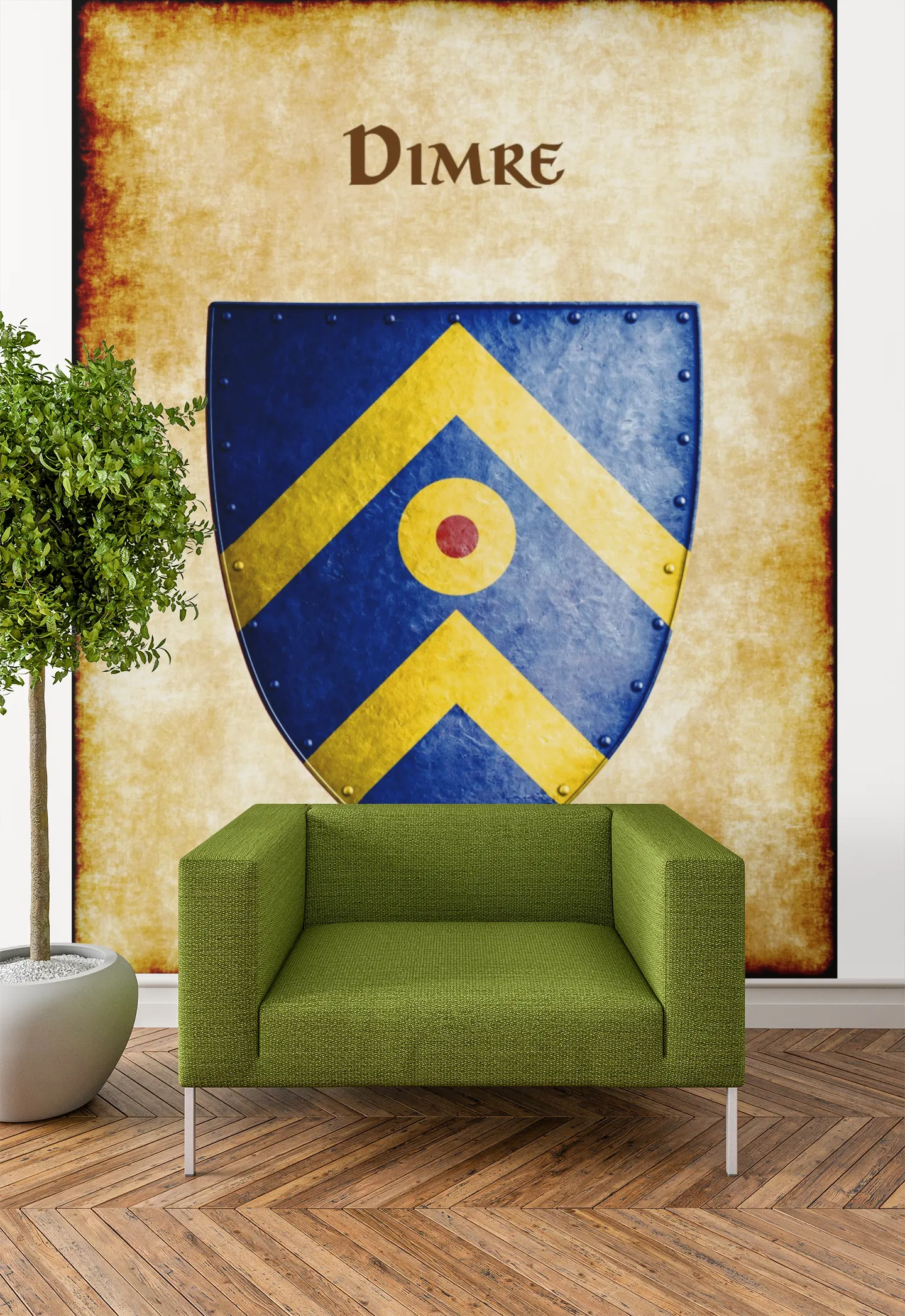 Dimre Heraldry of Greyhawk Anna Meyer Cartography Canvas Art Print