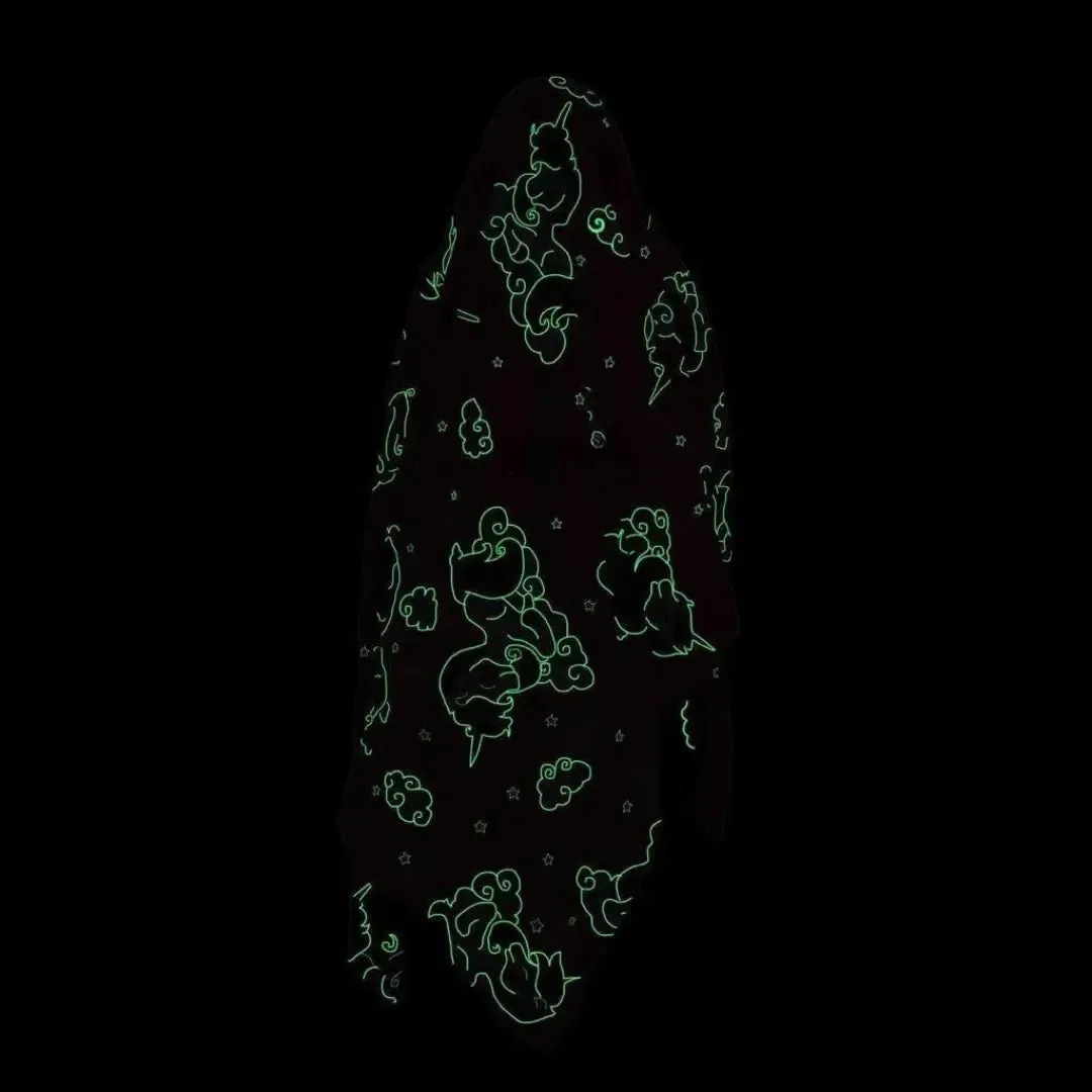 Dreamy Unicorn Glow in The Dark Blanket for Kids, 0-15 years | Ultra-soft & Lightweight Blanket for Kids