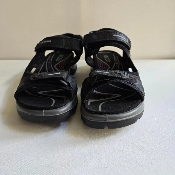 ECCO Men's Offroad Yucatan Sandal Oil Nubuck Sz 41 EU  Marine/Black Color Unisex