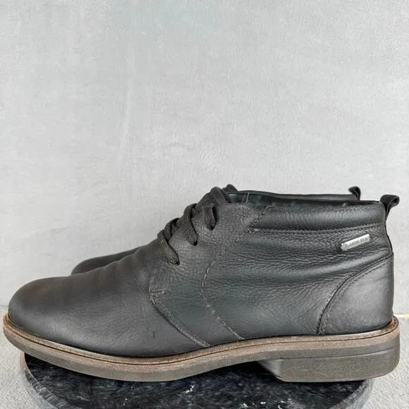 ECCO Turn GTX Chukka Black Leather Boots Men's Size 12 US
