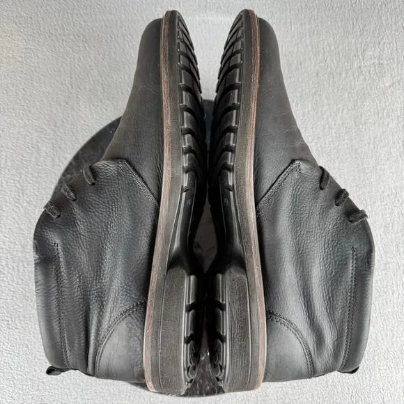 ECCO Turn GTX Chukka Black Leather Boots Men's Size 12 US