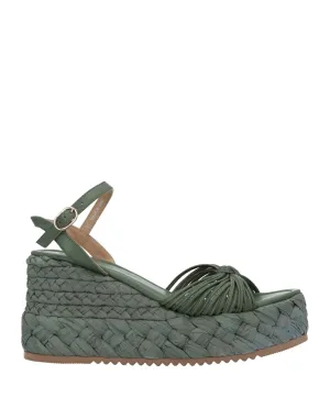 EMANUÉLLE VEE Leather Espadrilles (17380158AJ) Woman