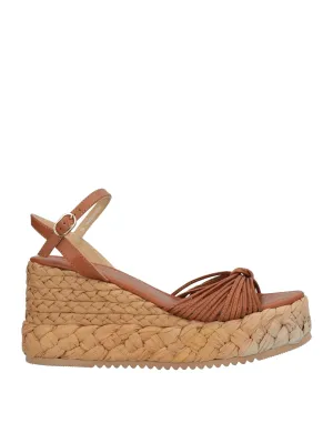 EMANUÉLLE VEE Leather Espadrilles (17380158MS) Woman