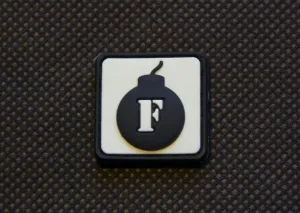 F Bomb GITD Cat Eye PVC Patch