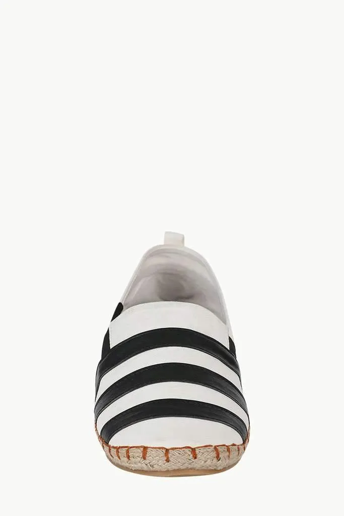Faux Leather Stripe Espadrilles