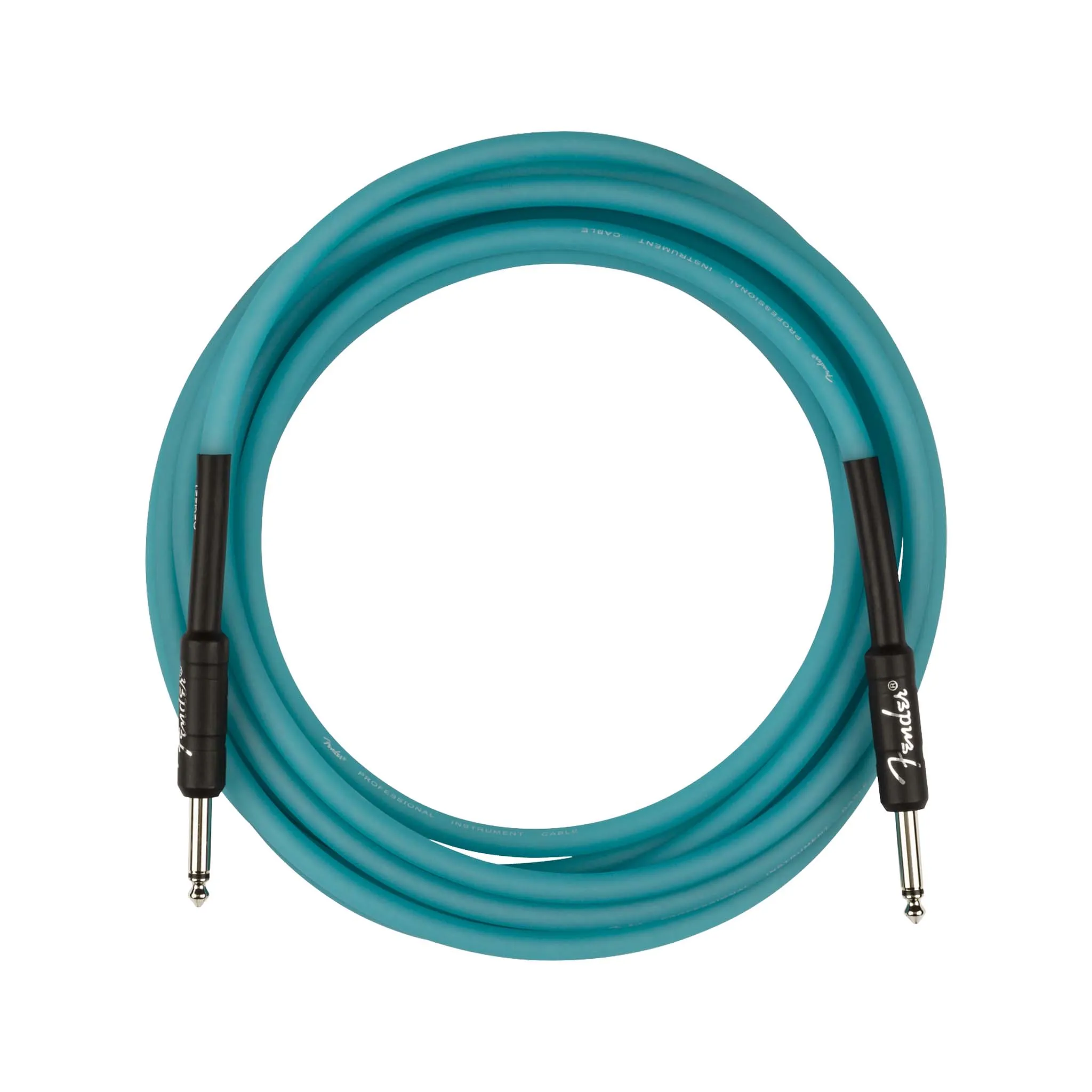 Fender 18.6 FT Professional Series Glow in the Dark Instrument Cable, Blue