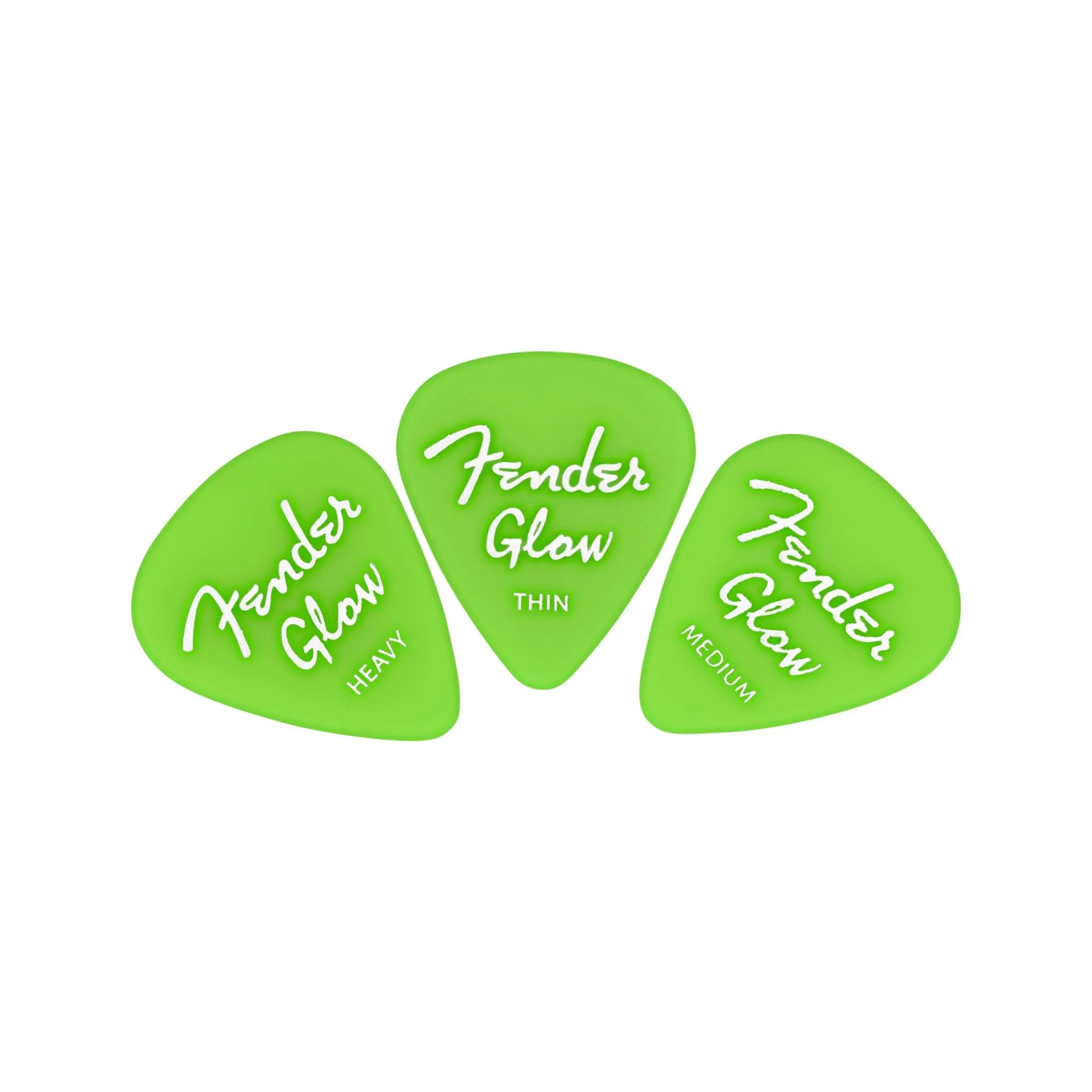 Fender Glow In The Dark 351 Guitar Picks, 12-Pack