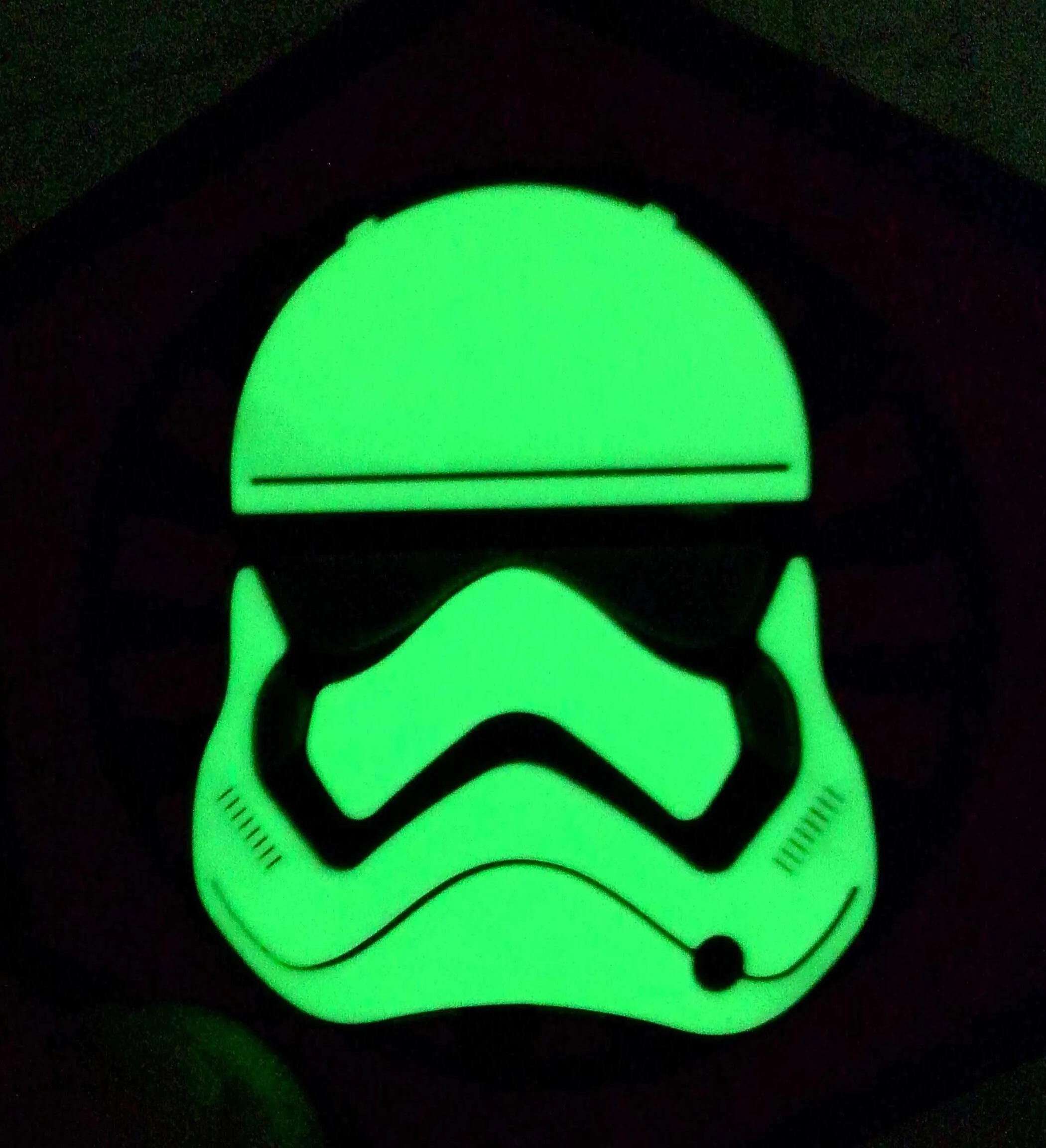 First Order GITD Stormtrooper Helmet PVC Morale Patch