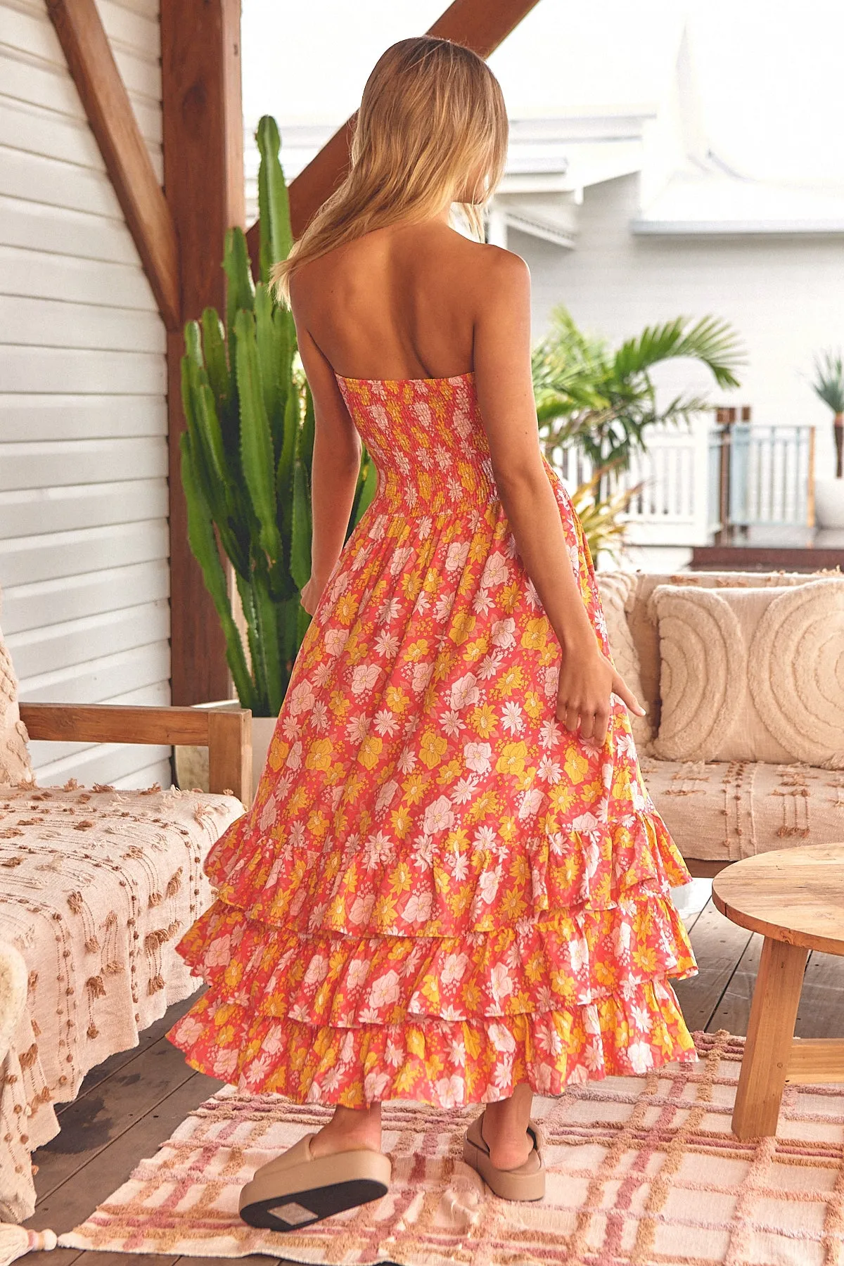Follow the Sun Print Samba Maxi Dress
