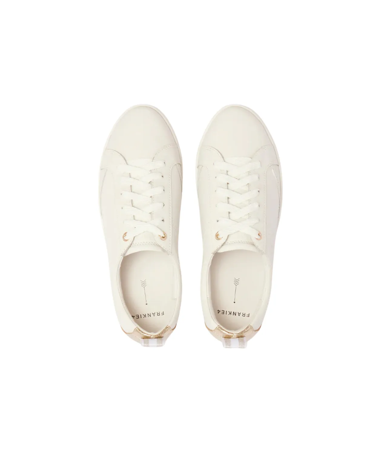 Frankie4 Asher White Gold Sneaker