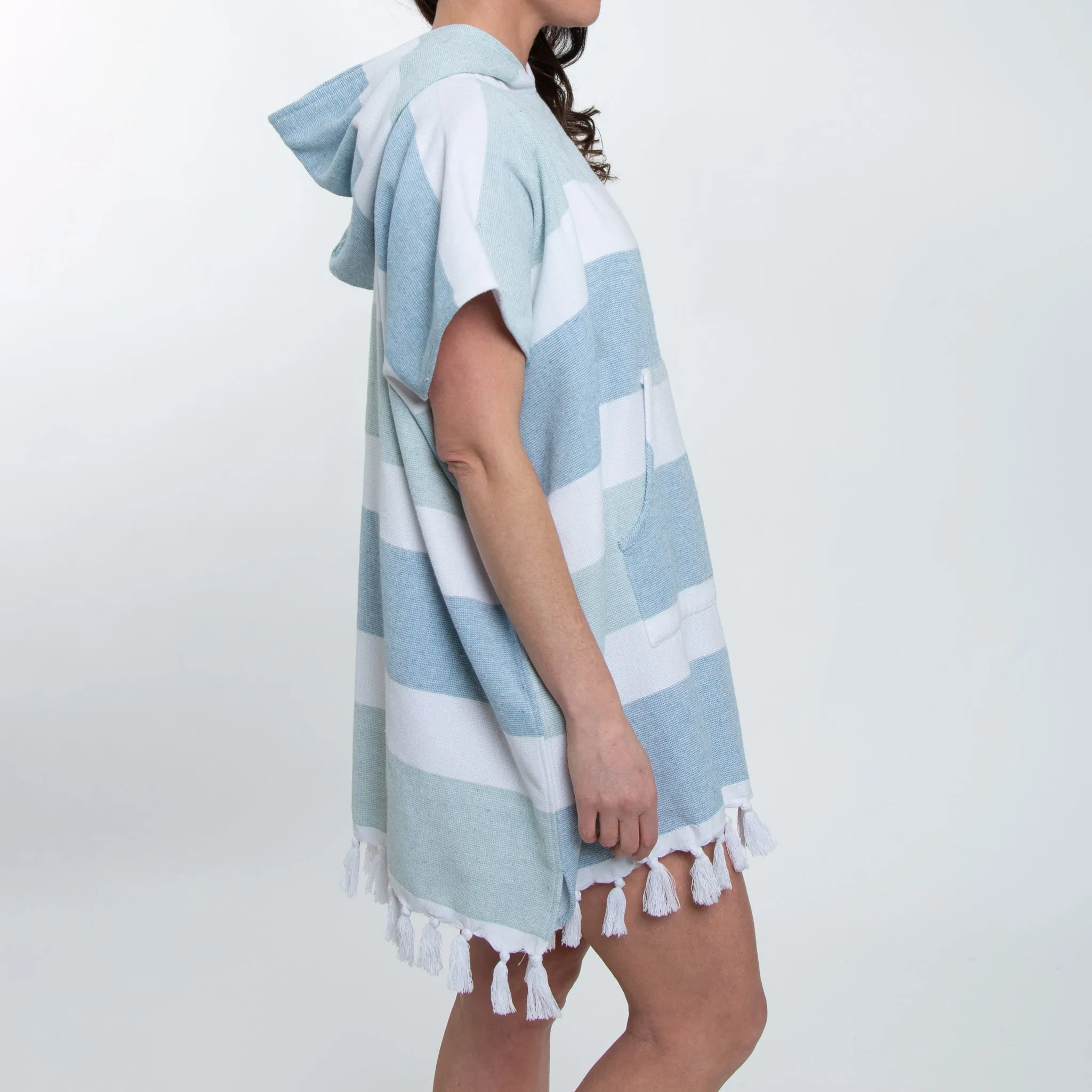 Freya Hooded Terry Cloth Poncho
