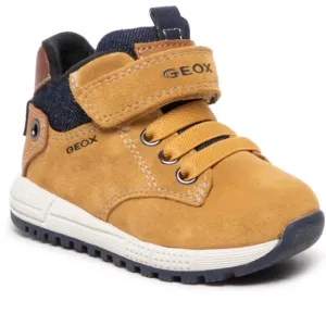 Geox Alben Boot Size 4.5 Colors Wheat Navy White