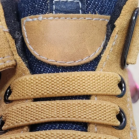 Geox Alben Boot Size 4.5 Colors Wheat Navy White