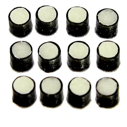 Glow-in-the-dark 2.3 mm Side Dots, Pack of 12
