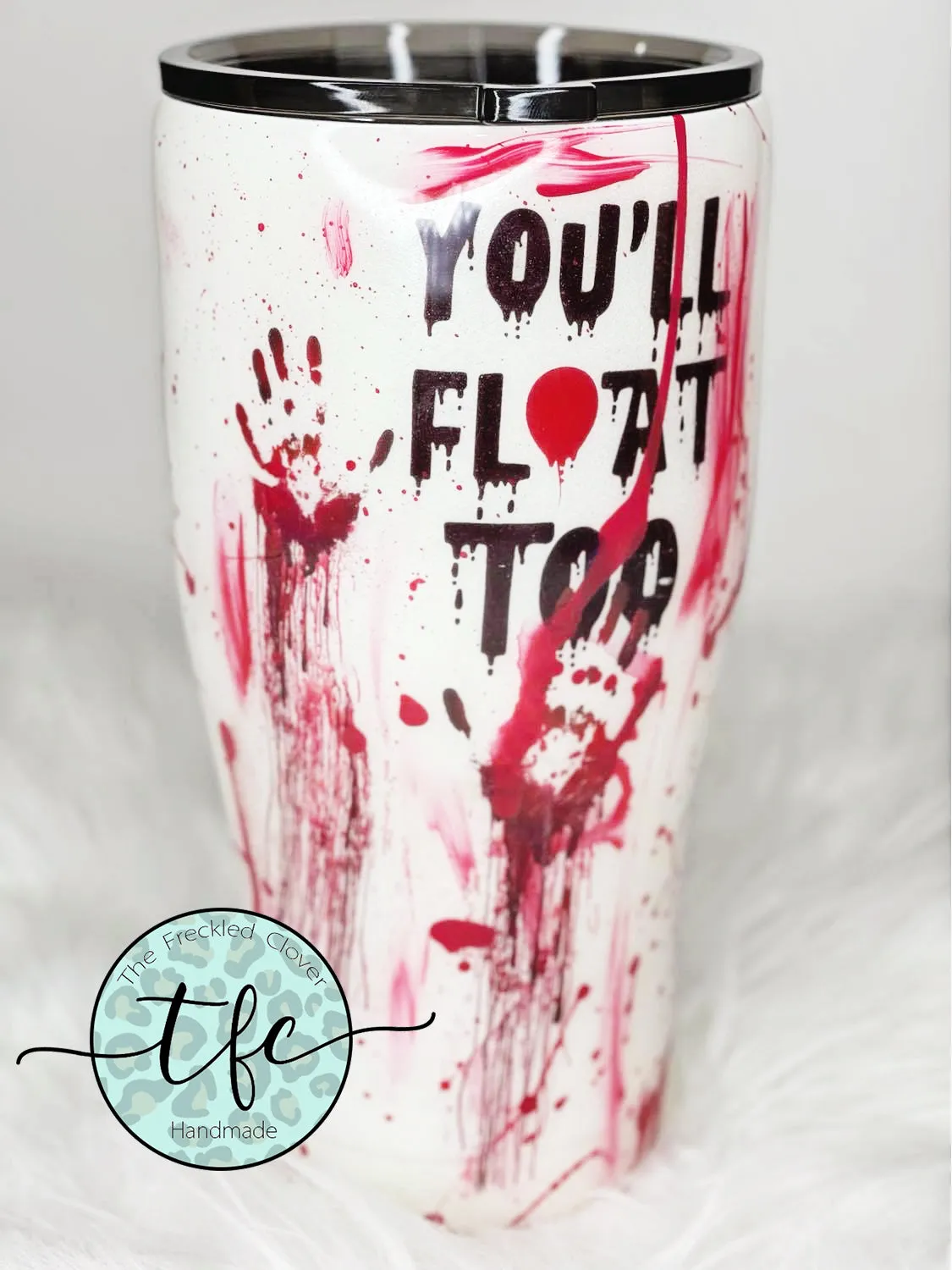 {Glow in the Dark Clown} tumbler
