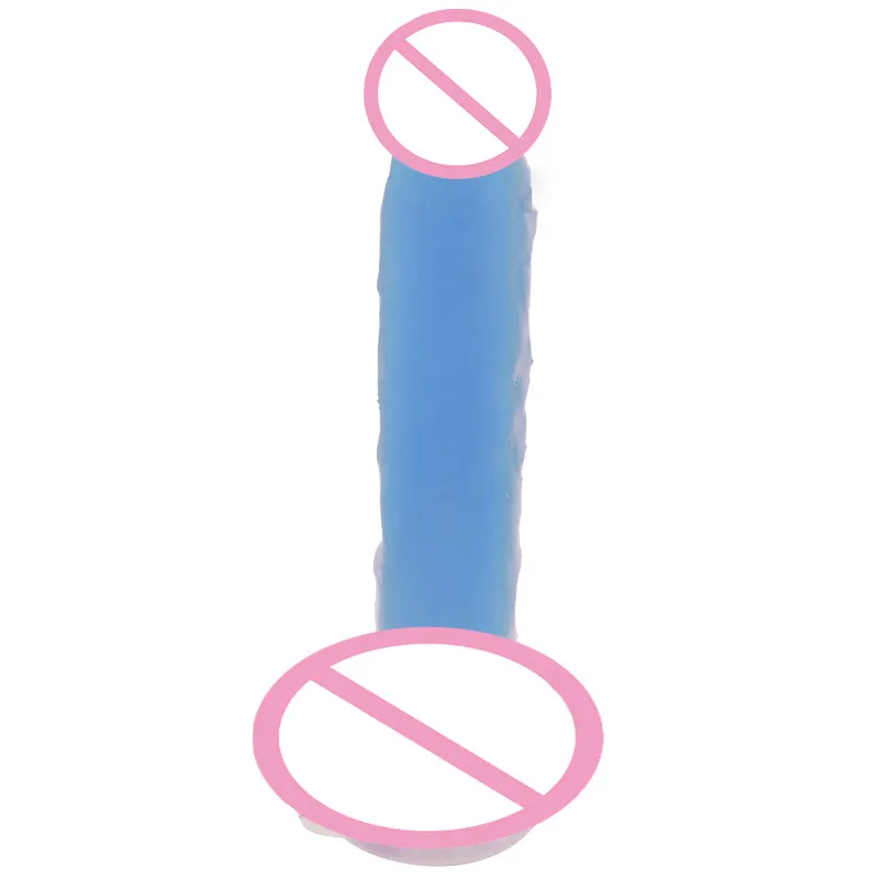 Glow in the Dark Dildo with Suction Cup 20cm