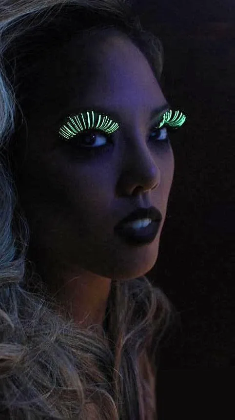 Glow In The Dark False Eyelashes