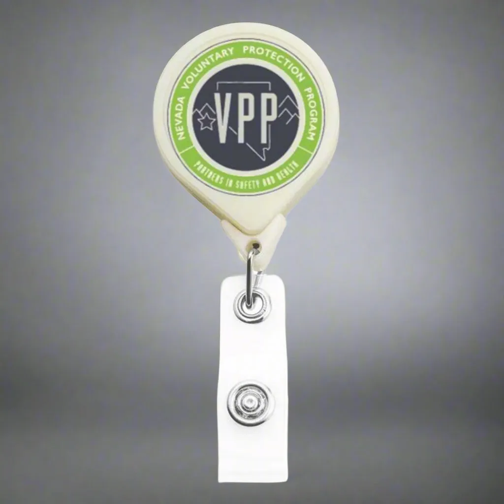 Glow in the Dark Jumbo Round Badge Reel - #403414