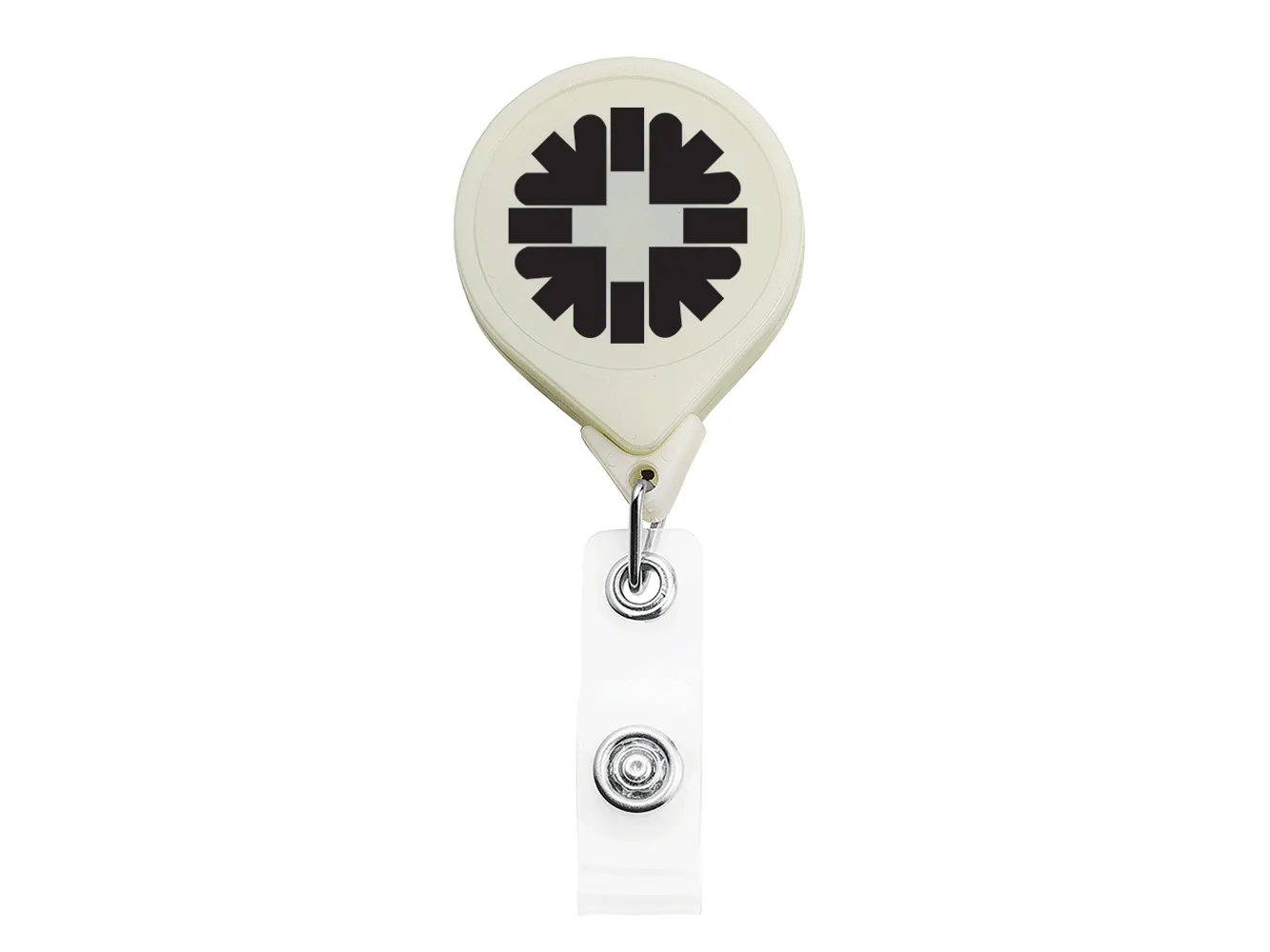 Glow in the Dark Jumbo Round Badge Reel - #403414