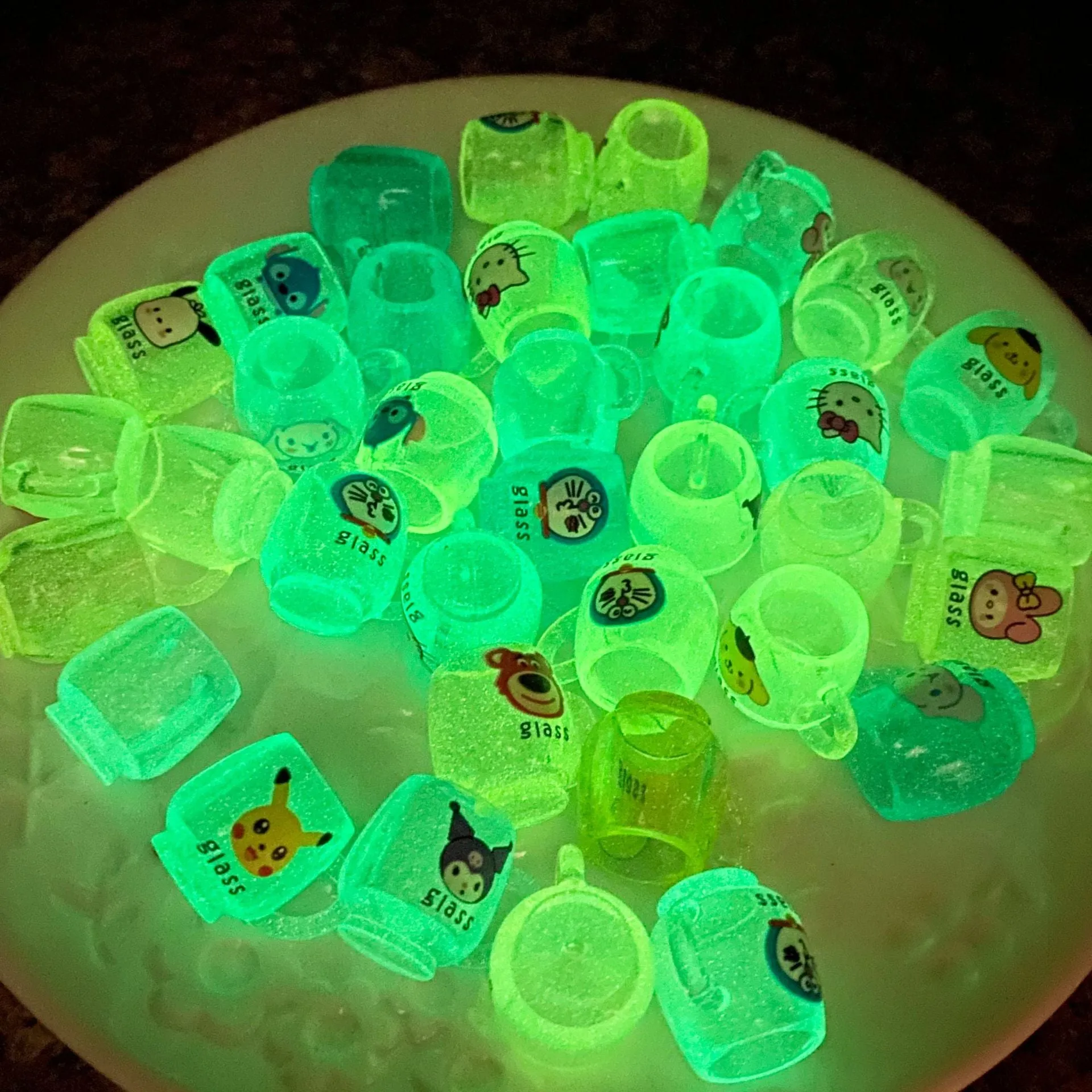 Glow-in-the-dark mini bottle