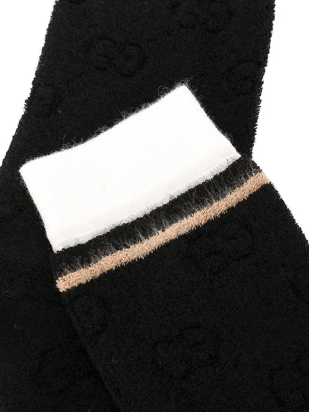 Gucci GG Logo Sponge Socks in Black