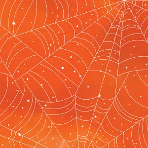 Halloween Spirit In a Web Orange