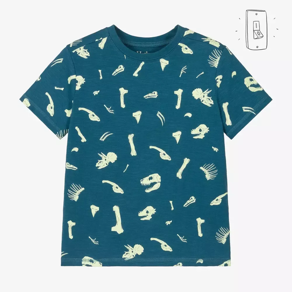 Hatley Dino Fossils Glow in the Dark Printed Tee