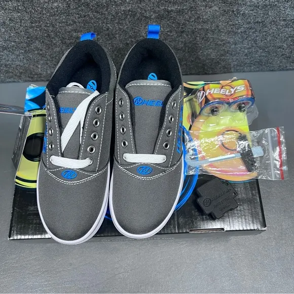 Heelys Pro 20 (Little Kid) Grey/White/Royal Size 2